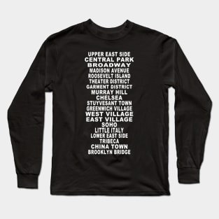 New York City Bus Roll Long Sleeve T-Shirt